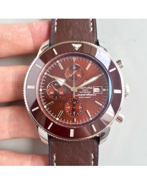 Replica Breitling Superocean Heritage II Chronograph 46 A1331233/Q616/295S/A20D.2 N Stainless Steel Chocolate Dial Swiss 7750