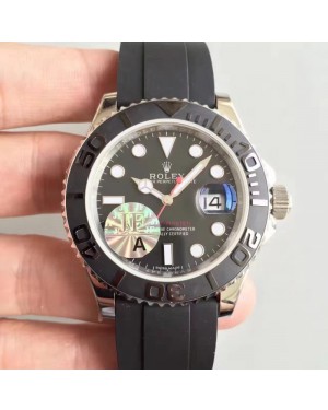 Replica Rolex Yacht-Master 40 116655 2018 JF Stainless Steel Black Dial Swiss 2836-2