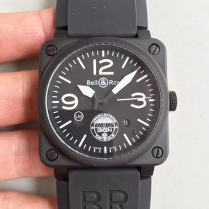 Replica Bell & Ross BR 03-92 GIGN ZF PVD Black Dial M9015