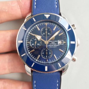 Replica Breitling Superocean Heritage II Chronograph 46 A1331216/C963/277S N Stainless Steel Blue Dial Swiss 7750