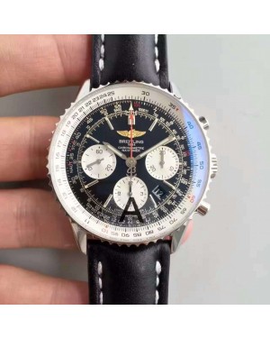 Replica Breitling Navitimer 01 AB012012/BB01/435X/A20BA.1 JF Stainless Steel Black Dial Swiss 7750