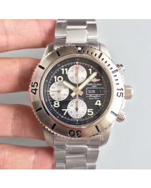 Replica Breitling Superocean Chronograph Steelfish A13341C3/BD19/162A GF Stainless Steel Black Dial Swiss 7750