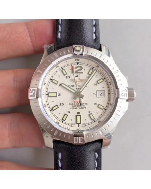 Replica Breitling Colt Automatic 44MM A1738811-G791-435X-A20BA.1 GF Stainless Steel White Dial Swiss 2824-2