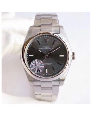 Replica Rolex Oyster Perpetual 39 114300 JF Stainless Steel Anthracite Dial Swiss 3132