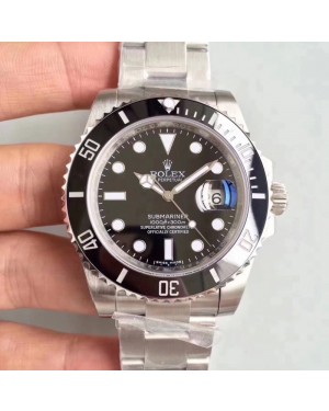 Replica Rolex Submariner Date 116610LN 2018 N V9S Stainless Steel 904L Black Dial Swiss 3135